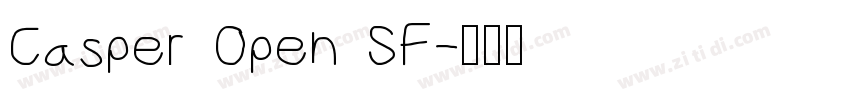 Casper Open SF字体转换